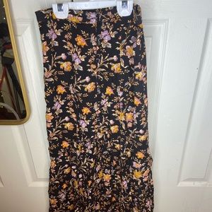Long Floral Skirt
